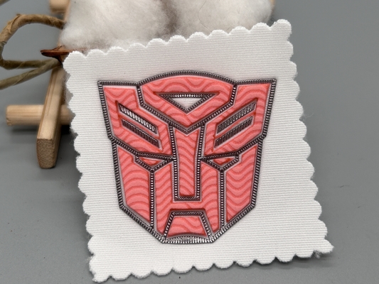 Gepersonaliseerde embossed kleding patches Uniform Custom Shape Design