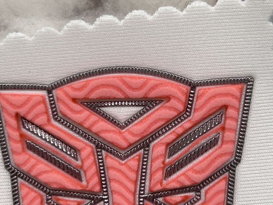 Gepersonaliseerde embossed kleding patches Uniform Custom Shape Design