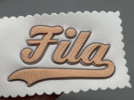 Gepersonaliseerde embossed kleding patches Uniform Custom Shape Design