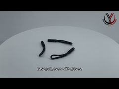 Een nader inzicht: 3D opgeheven logo TPU plastic ritstrekker OEKO rubber ritstrekker