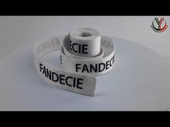 Introduceer kleding op maat gemaakt elastiek bedrukt met matzwart logo voor u