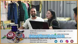 Aangepaste siliconen logolabels voor kleding