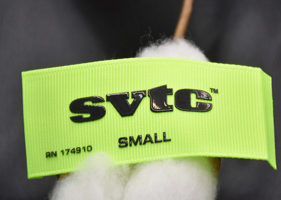 Naai op Gedrukt 3D van Logo Silicone Clothing Labels Washable van het Douanemerk