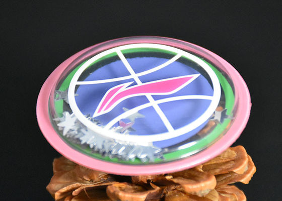 0.8mm TPU Lovertjes van Bling van Drukinkt de In reliëf gemaakte Flarden voor Kledingsetiketten