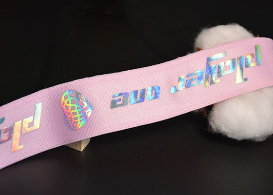 Kledingstukkenbroeken 30mm Elastische Singelbandband met Gedrukt Glanzend TPU-Embleem