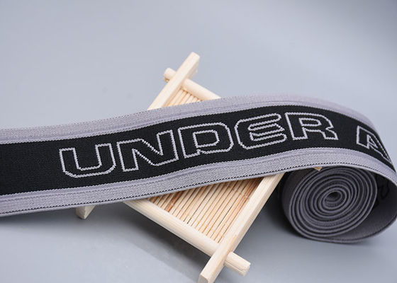 Tweezijdig Jacquardelastiekje met de Gedrukte Strook niet van het Misstap Transparante Silicone