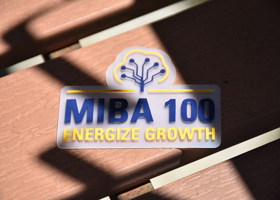 Transparante 0.8mm Dikke TPU drukte Etiketsilicone Logo Custom