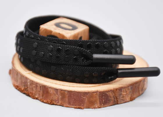 Het vlakke Gedrukte Silicone Dots For Garments van Drawstring van de Douanepolyester Koord