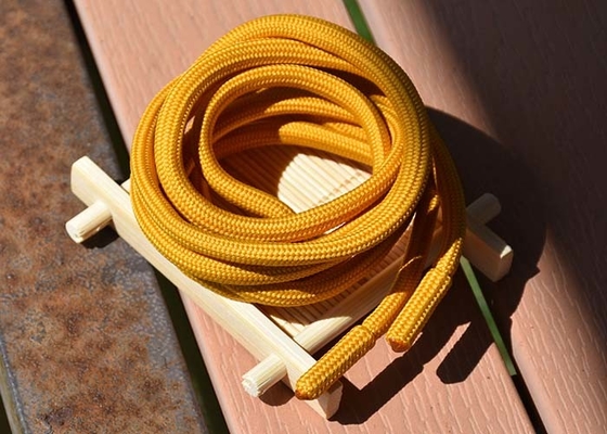 Kledingstukken 5mm Ronde van de het Koordmetaal en Stof van Polyesterdrawstring Einden