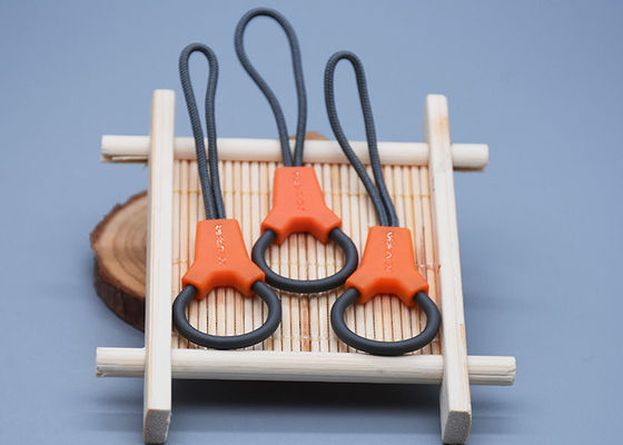 2 kleurendouane Logo Plastic Zipper Pull Polyester voor Kledingstukken