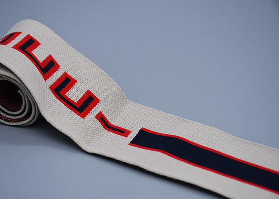 De kleding van Aangepast Jacquardelastiekje met Één Zijembleem