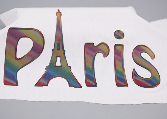 De kleurrijke Van letters voorziende Aangepaste Etiketten van de de Overdrachtkleding van de Filmhitte