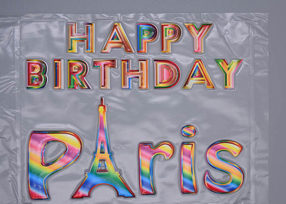 De Etiketten van Debossedphantom colour logo heat transfer voor Kleding