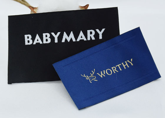 Het wasbare Geweven Ijzer van Kledingsetiketten OEKO op Geborduurde Flarden