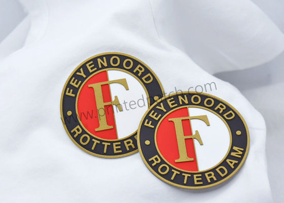 SGS In reliëf gemaakte Silkscreen-Etiketten van de Flardentpu Kleding voor Sportkleding